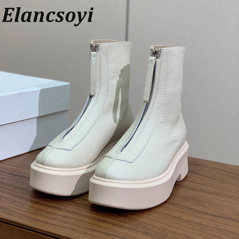 Leatherwork Designs - Botas Curtas Femininas de Couro com