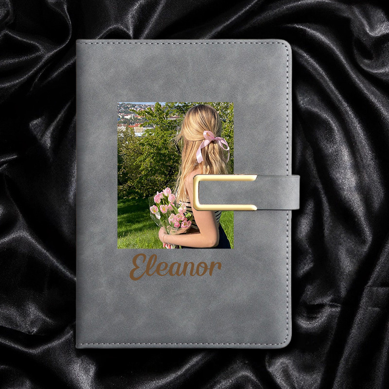 Leather Work Diary Covers - Caderno de couro sintético personalizável com
