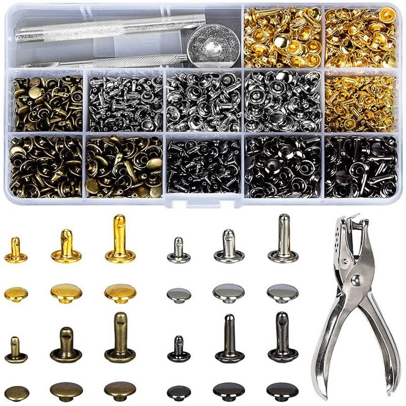 Metal dupla tampa rebites para - Rivet Setter Tool avaliação e preço
