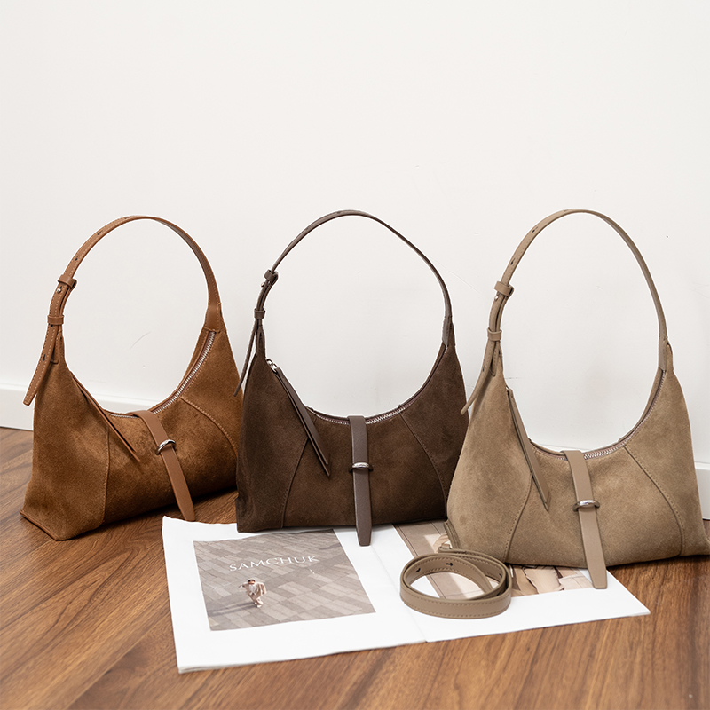 Bolsa de camurça feminina esti - Leatherwork Designs avaliação e preço